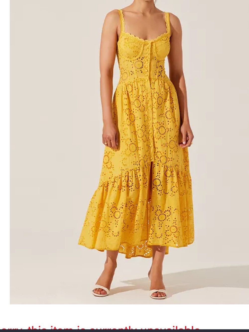 Astr Blue Eyelet Sundress - Picture 3 of 3